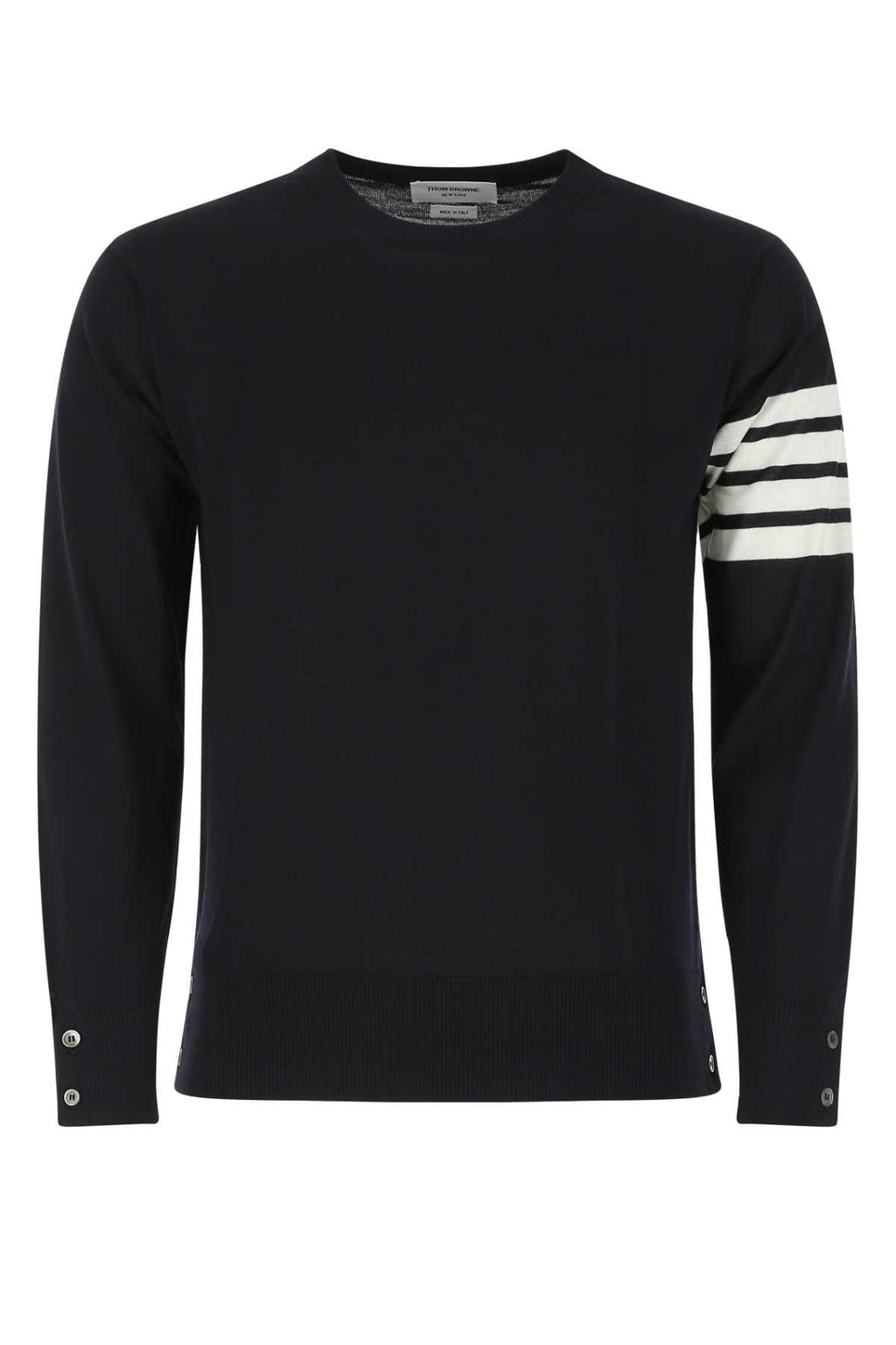Thom Browne Men Midnight Blue Wool Sweater