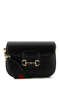Gucci Women Black Leather Mini Horsebit 1955 Crossbody Bag