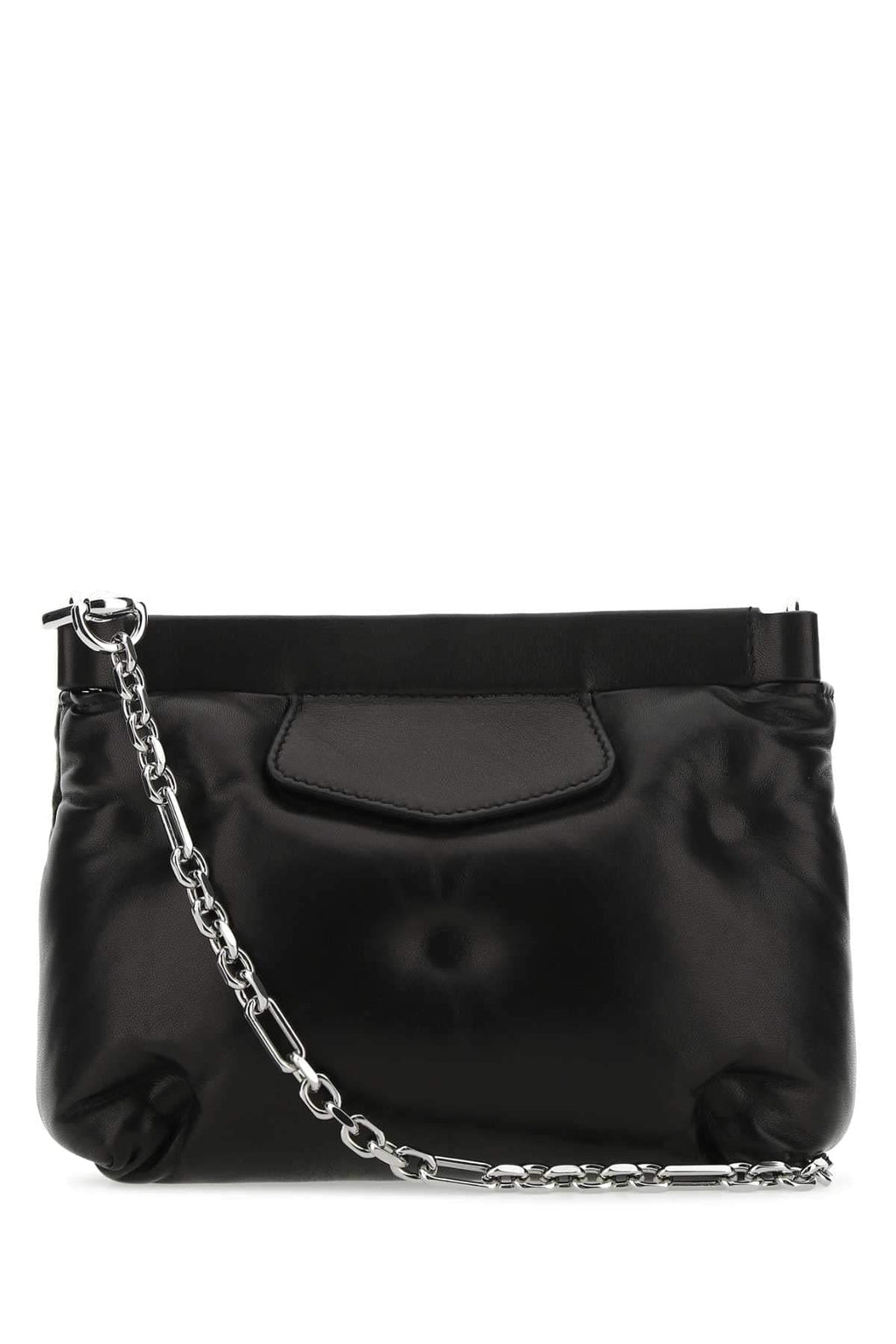 Maison Margiela Women Black Nappa Leather Glam Slam Red Carpet Clutch