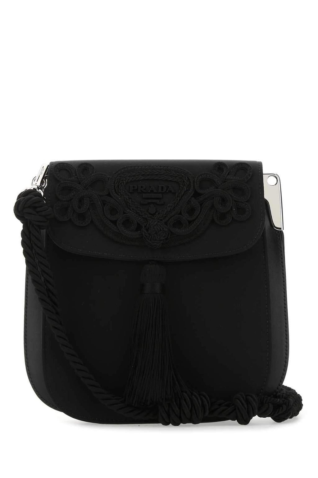 Prada Women Black Nylon Crossbody Bag