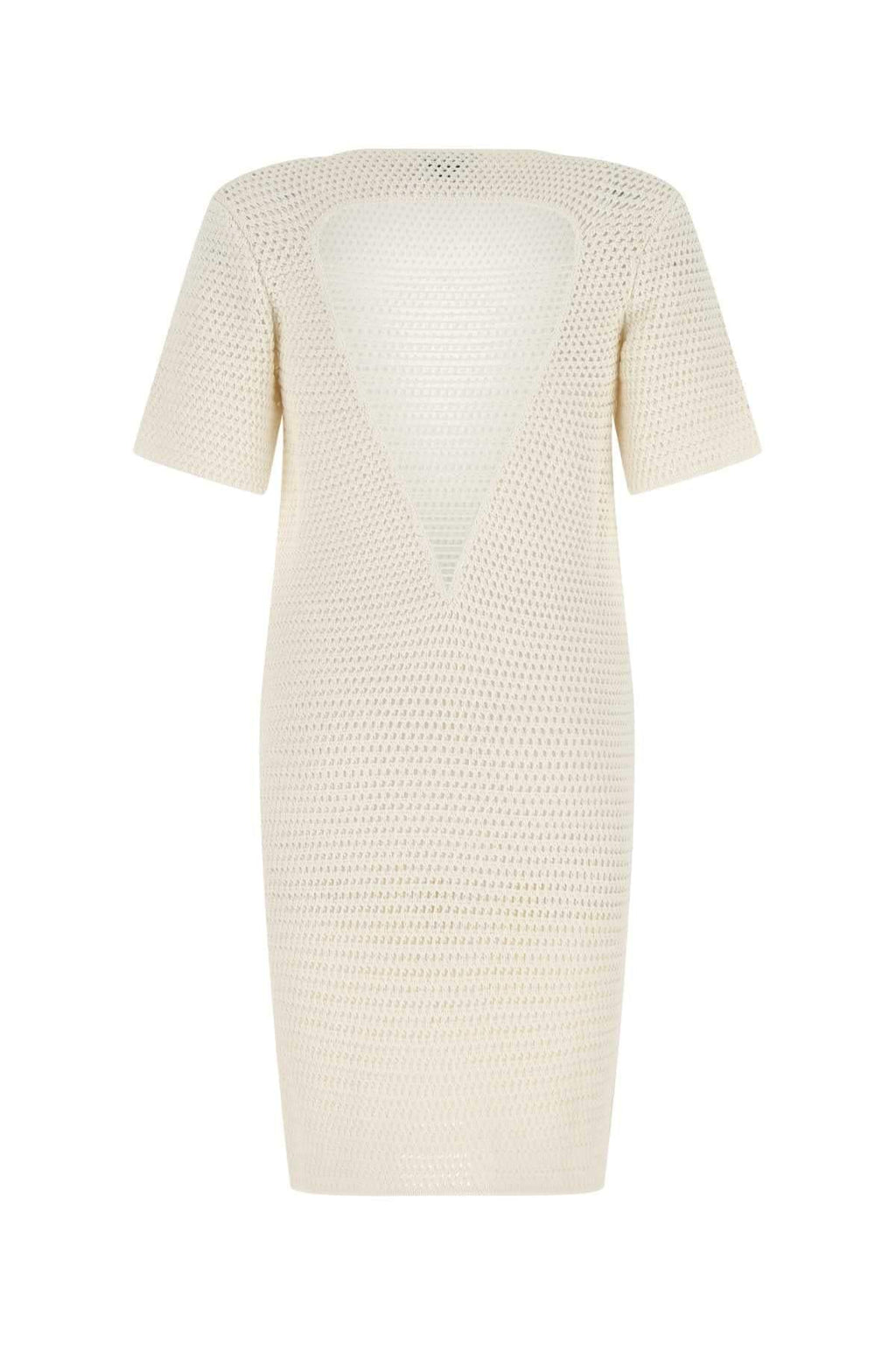 Bottega Veneta Women Ivory Crochet Dress