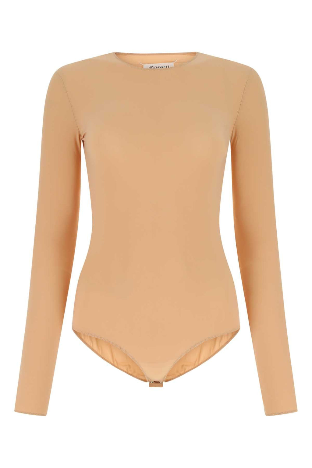 Maison Margiela Women Skin Pink Stretch Nylon Bodysuit