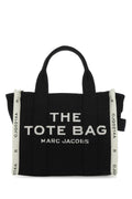 Marc Jacobs Women Black Canvas The Tote Shopping Bag