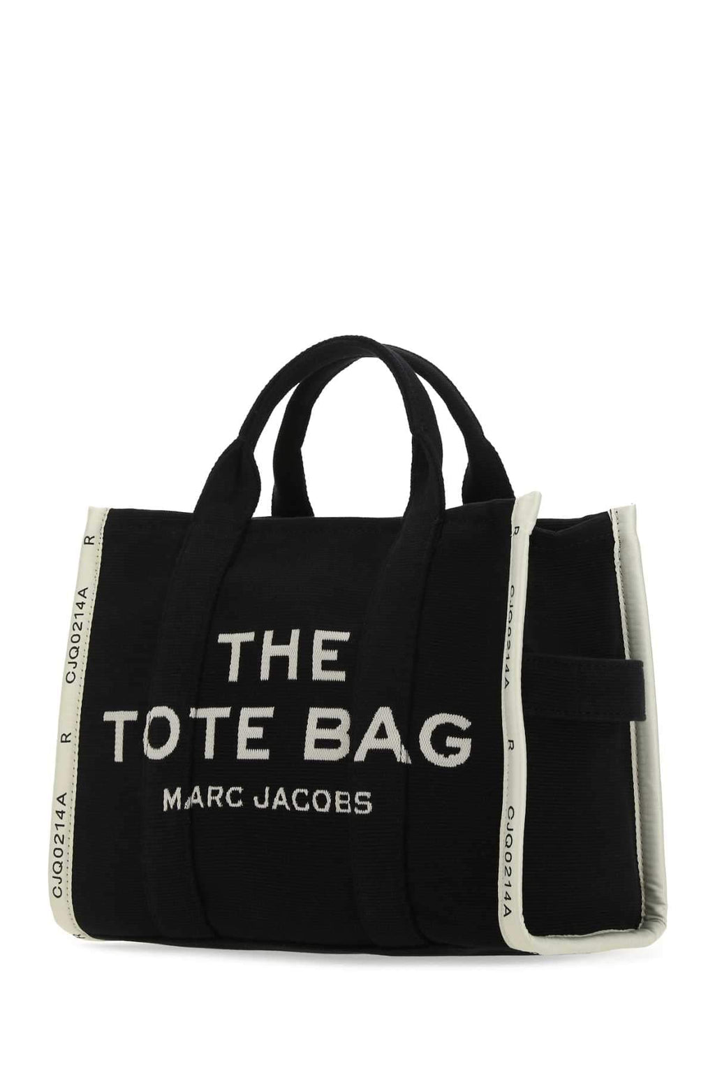 Marc Jacobs Women Black Canvas The Tote Shopping Bag