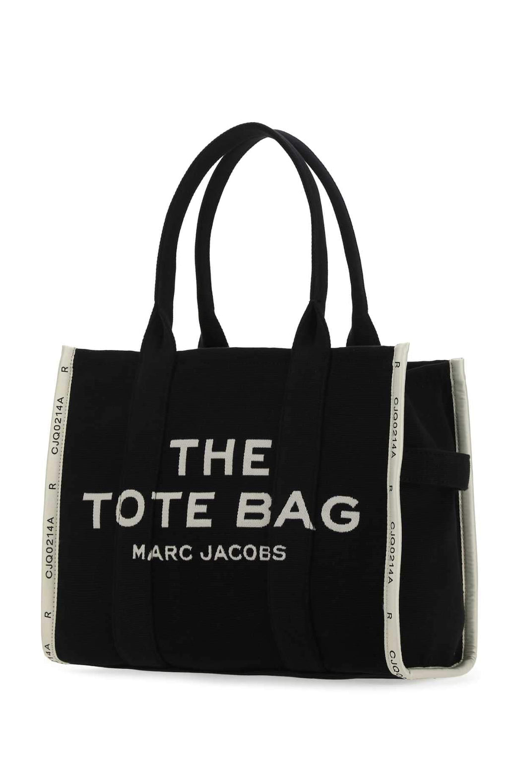 Marc Jacobs Women Black Canvas The Tote Shopping Bag
