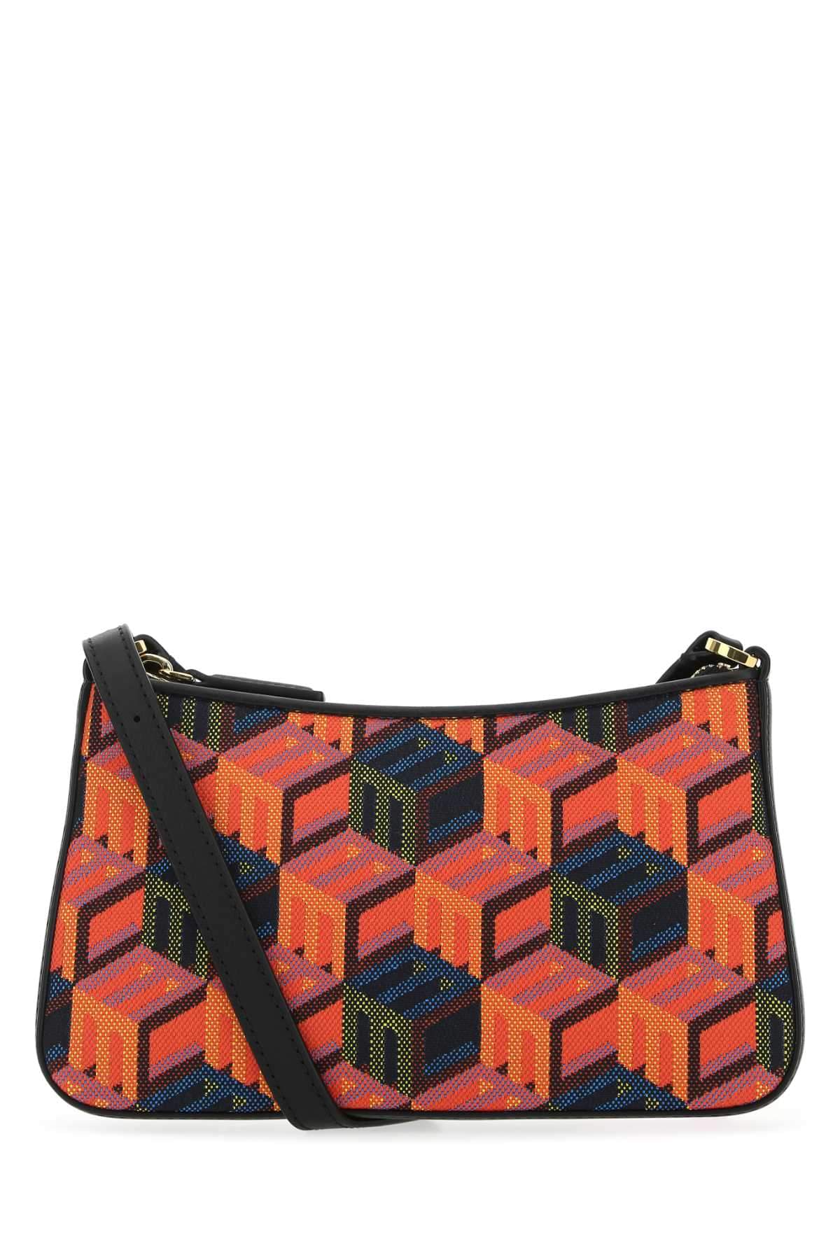 Mcm Women Embroidered Fabric Rockstar Crossbody Bag