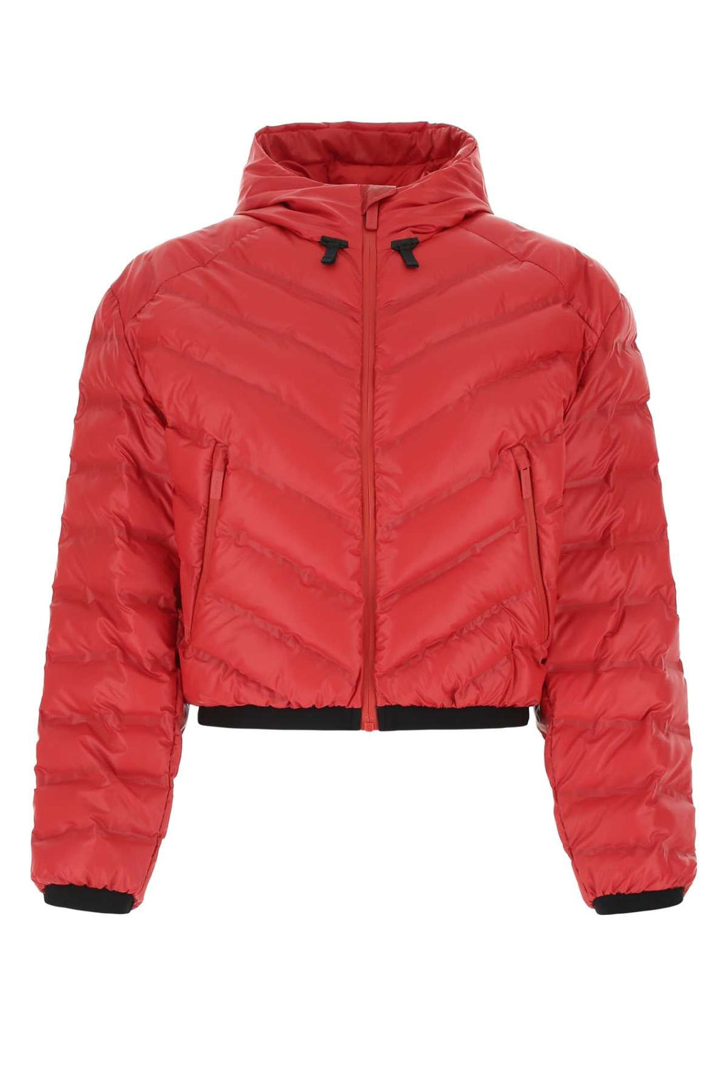 Prada Women Red Polyurethane Blend Padded Jacket
