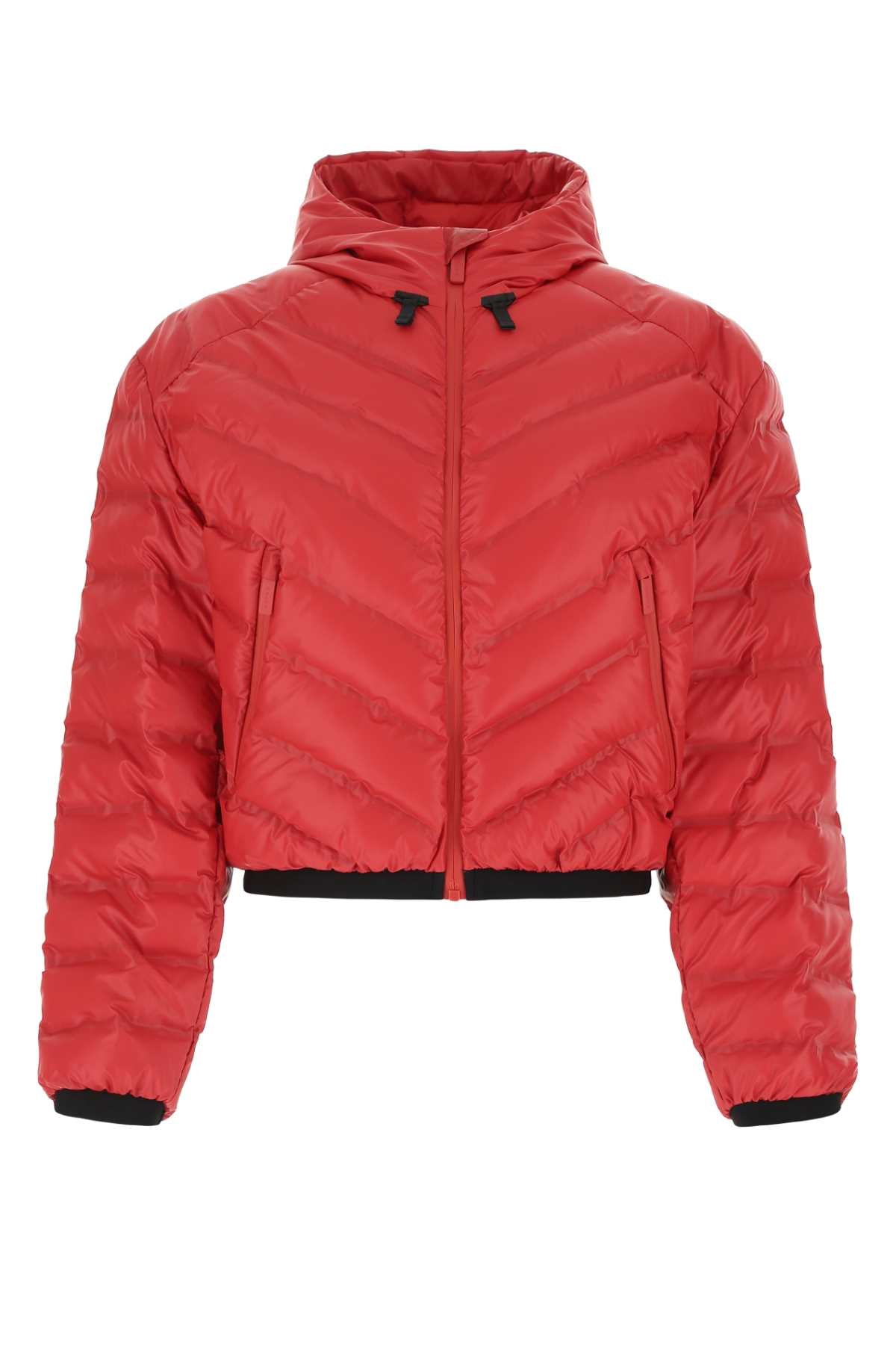 Prada Women Red Polyurethane Blend Padded Jacket