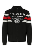 Prada Men Black Cashmere Cardigan
