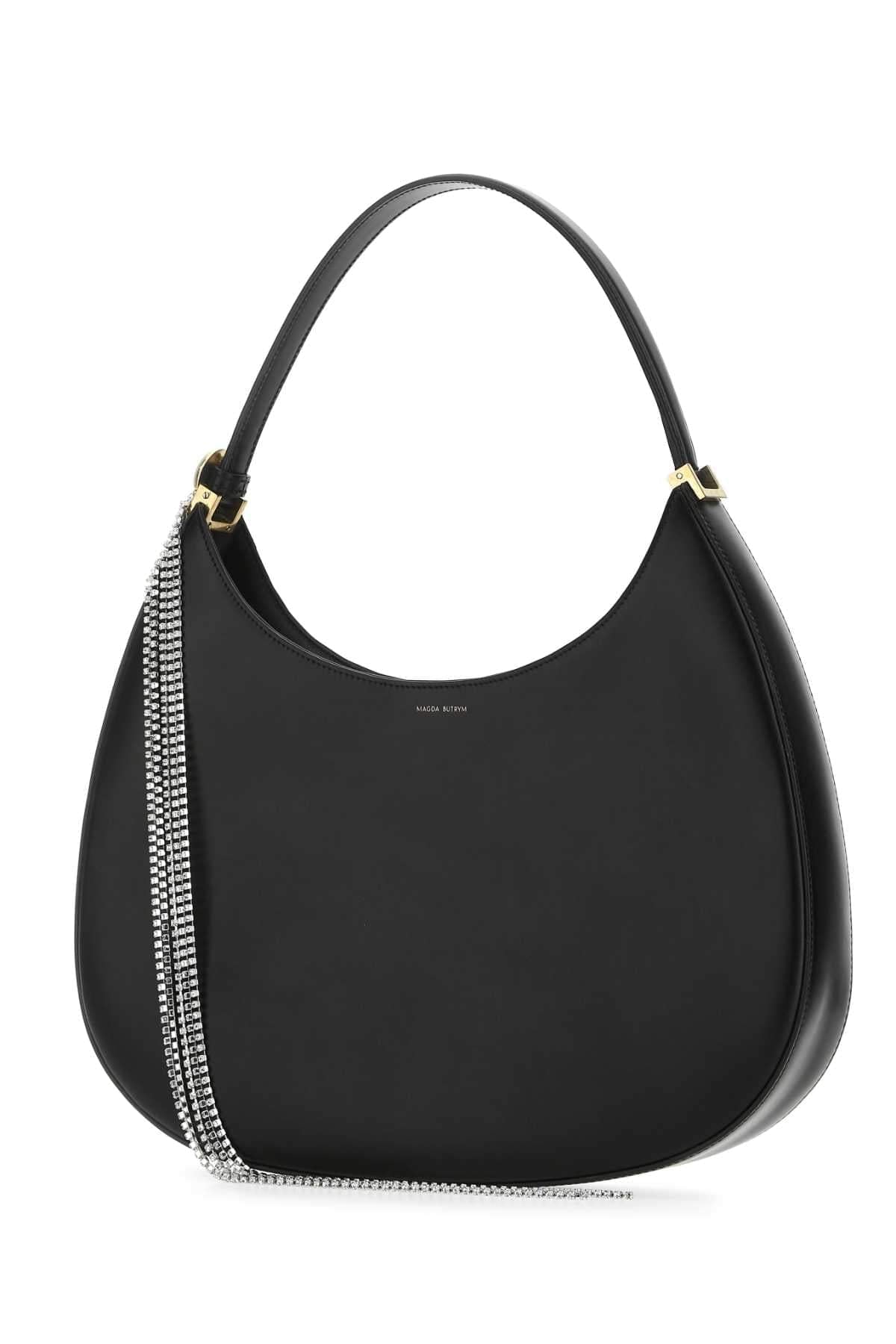 Magda Butrym Women Black Leather Vesna Large Shoulder Bag