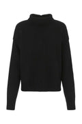 Jil Sander Women Black Cashmere Blend Oversize Sweater
