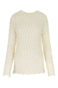 Jil Sander Women Ivory Mesh Top