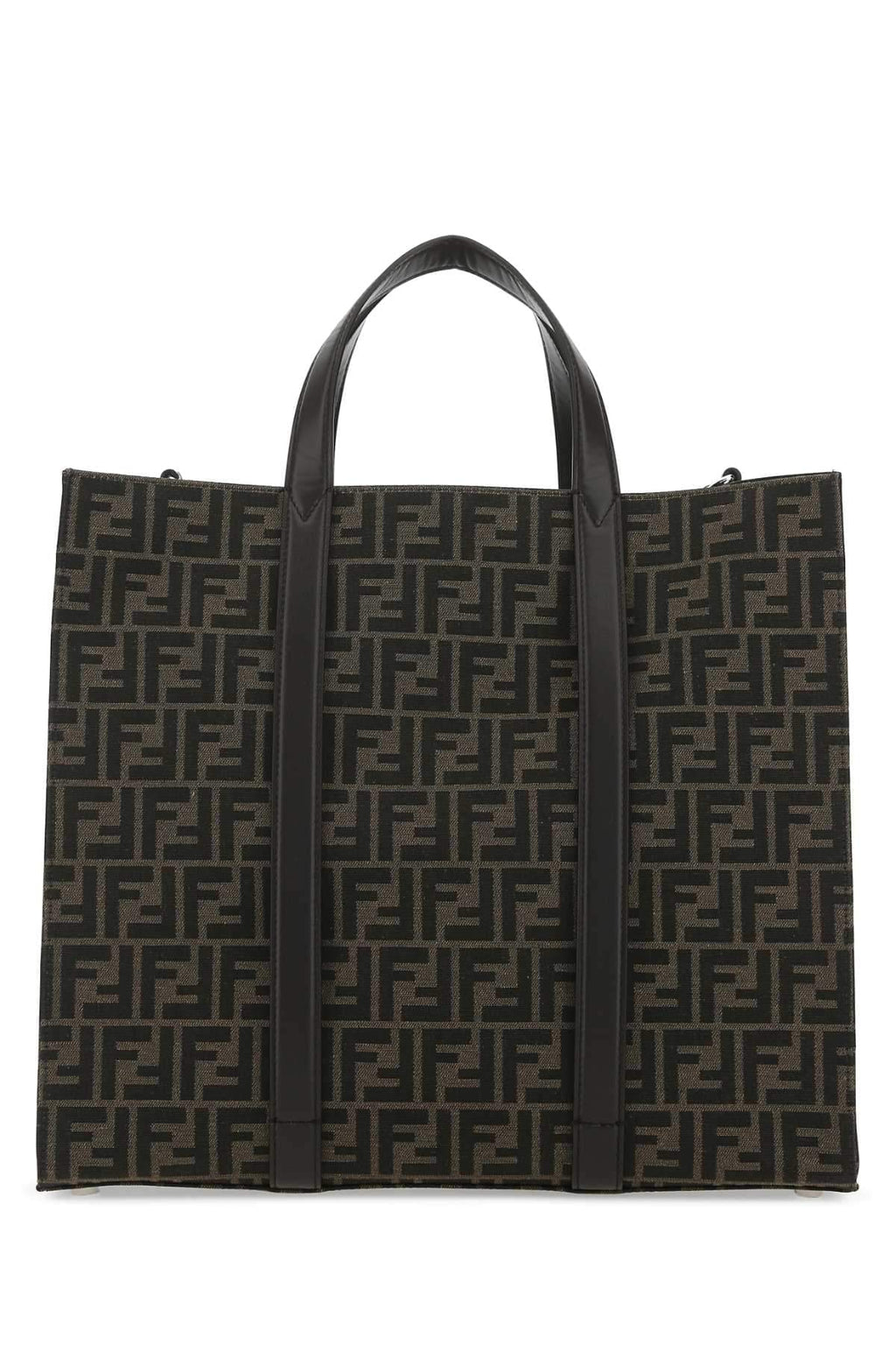 Fendi Men Embroidered Canvas Shopping Bag
