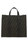 Fendi Men Embroidered Canvas Shopping Bag