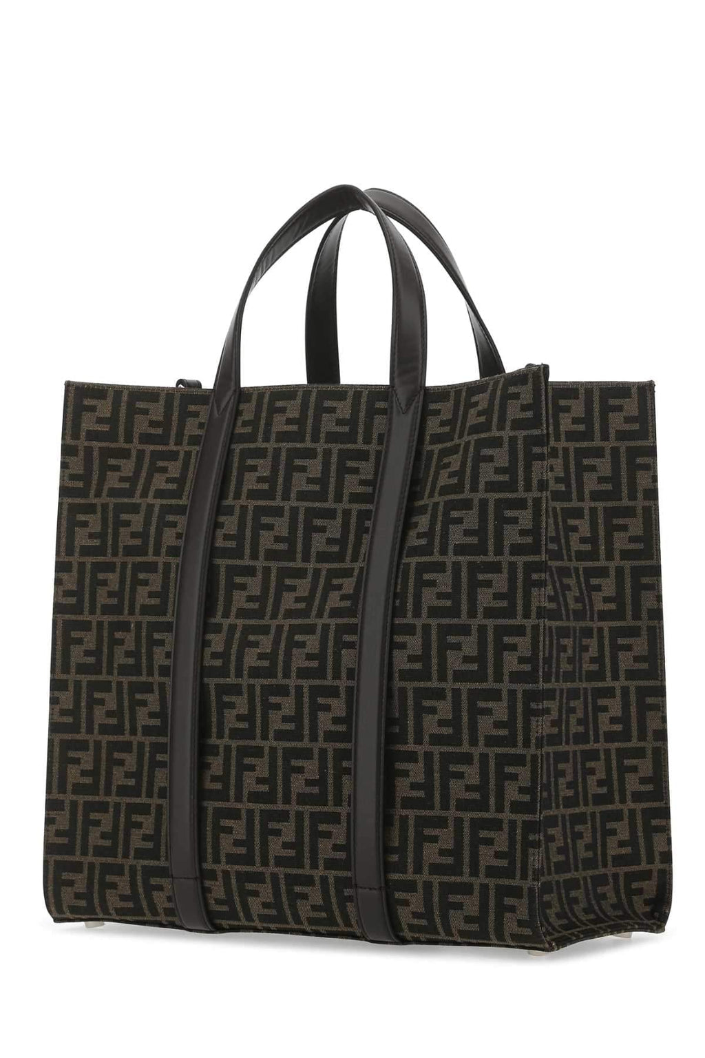 Fendi Men Embroidered Canvas Shopping Bag