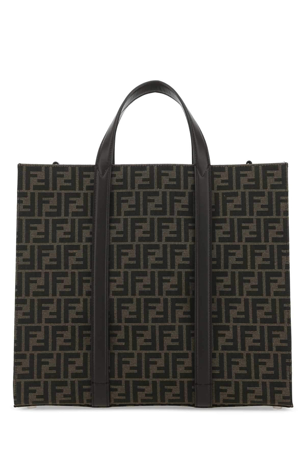 Fendi Men Embroidered Canvas Shopping Bag