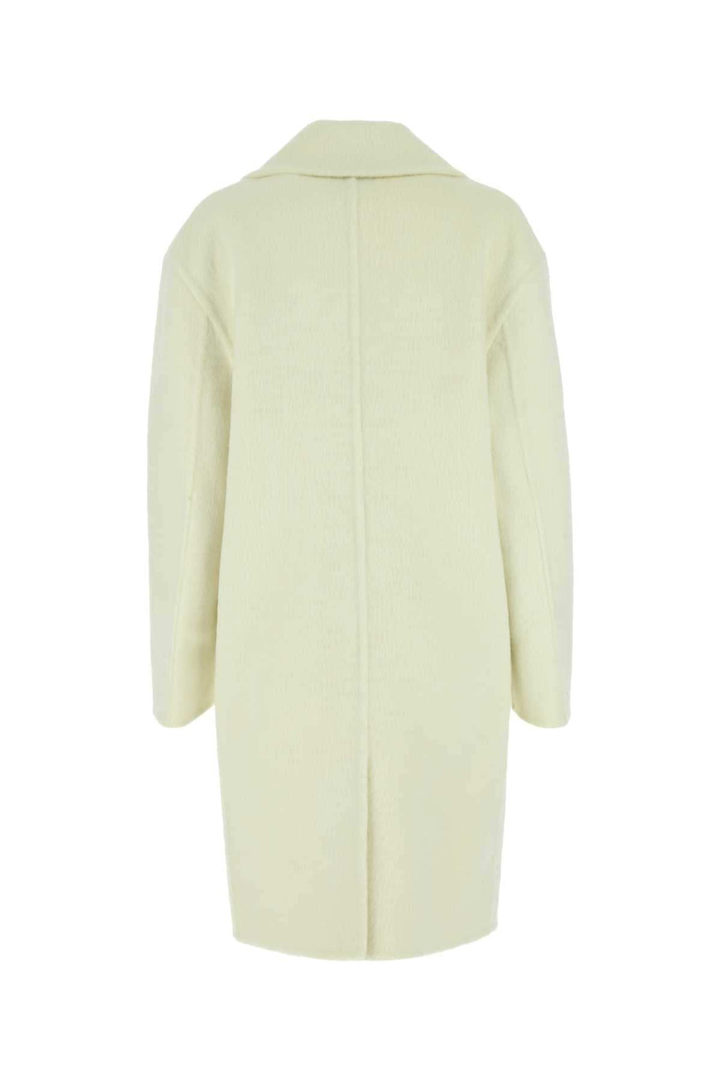 Bottega Veneta Women Ivory Wool Blend Coat