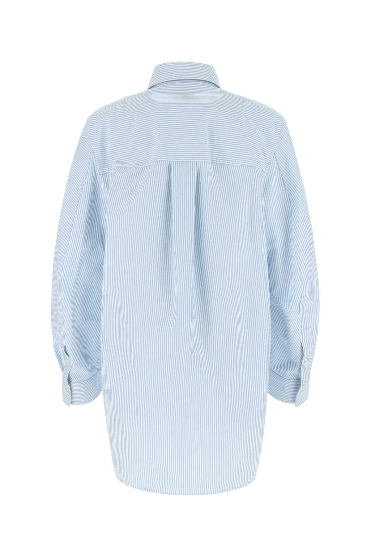 Bottega Veneta Women Embroidered Cotton Oversize Shirt