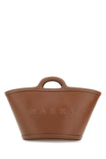 Marni Women Brown Leather Small Tropicalia Handbag