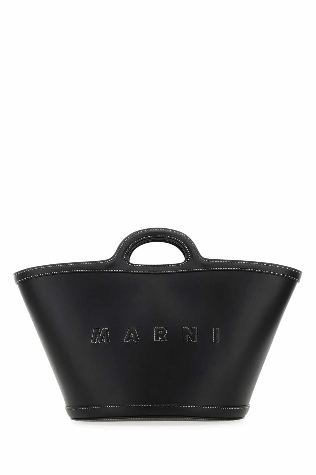 Marni Women Black Leather Small Tropicalia Handbag