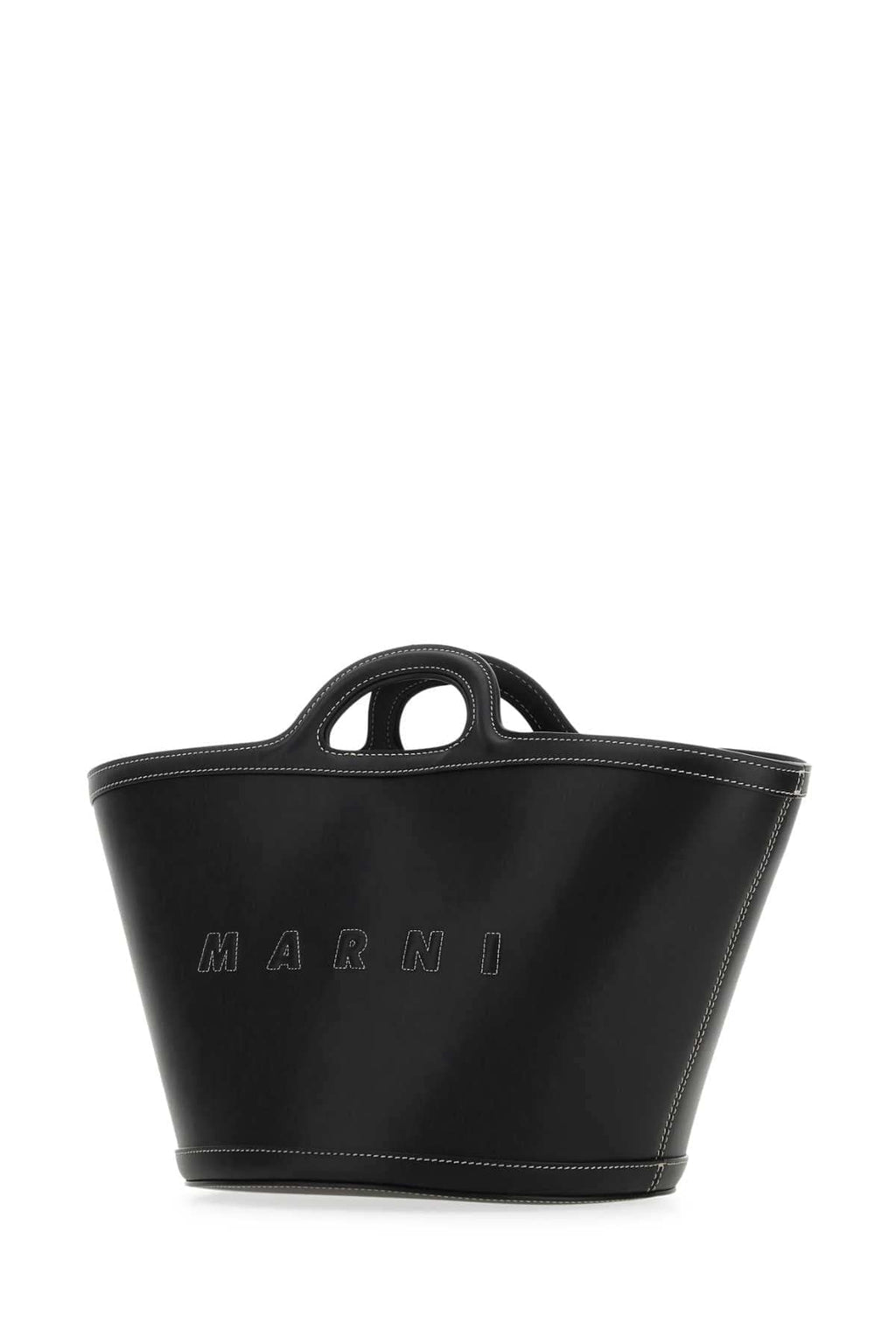Marni Women Black Leather Small Tropicalia Handbag