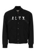 Alyx Men Black Wool Blend Bomber Jacket