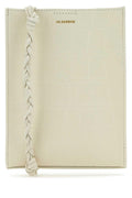 Jil Sander Women Ivory Leather Shoulder Bag