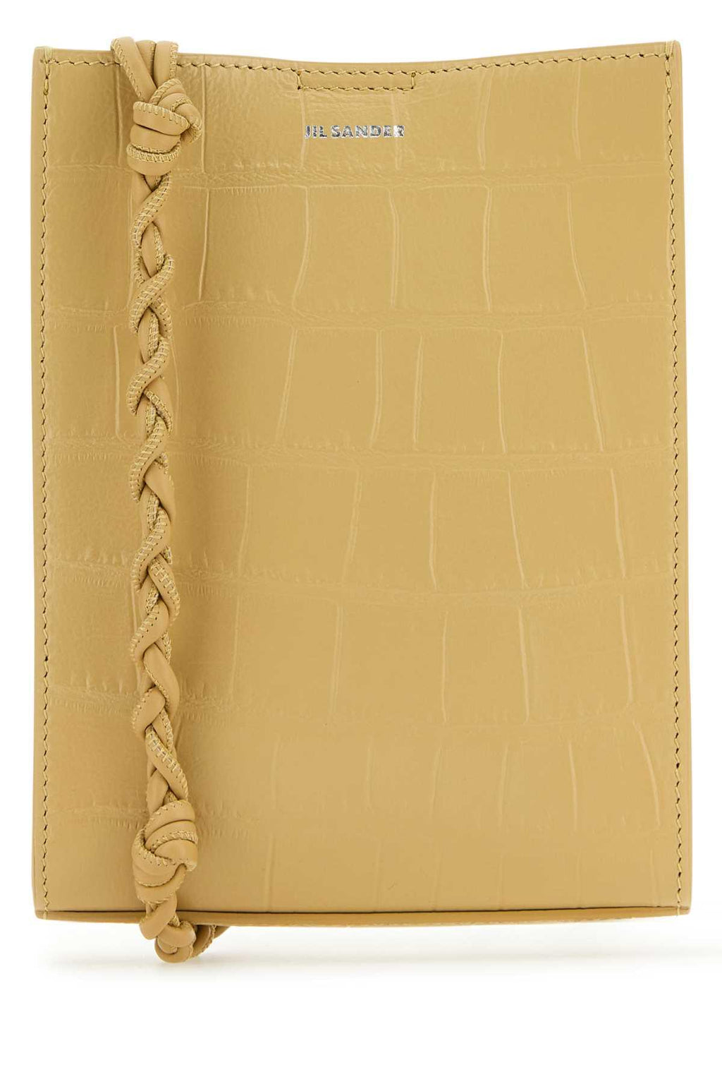 Jil Sander Women Beige Leather Small Tangle Shoulder Bag