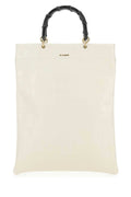 Jil Sander Women Ivory Leather Medium Shopping Bag