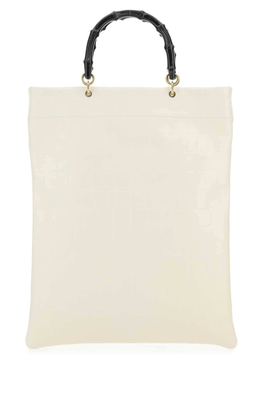 Jil Sander Women Ivory Leather Medium Shopping Bag