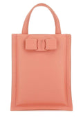 Salvatore Ferragamo Women Salmon Nappa Leather Mini Viva Bow Handbag