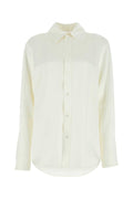 Bottega Veneta Women Ivory Satin Shirt
