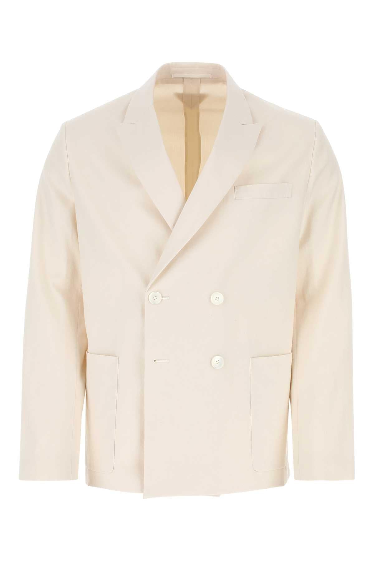 Prada Men Ivory Cotton Blazer