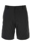 Valentino Garavani Men Black Nylon Bermuda Shorts