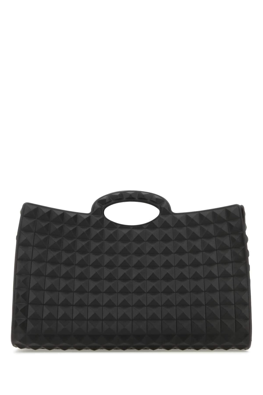 Valentino Garavani Men Black Rubber Le Troisiã¨Me Shopping Bag