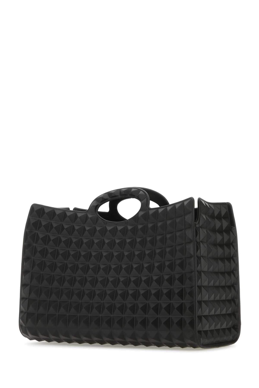 Valentino Garavani Men Black Rubber Le Troisiã¨Me Shopping Bag