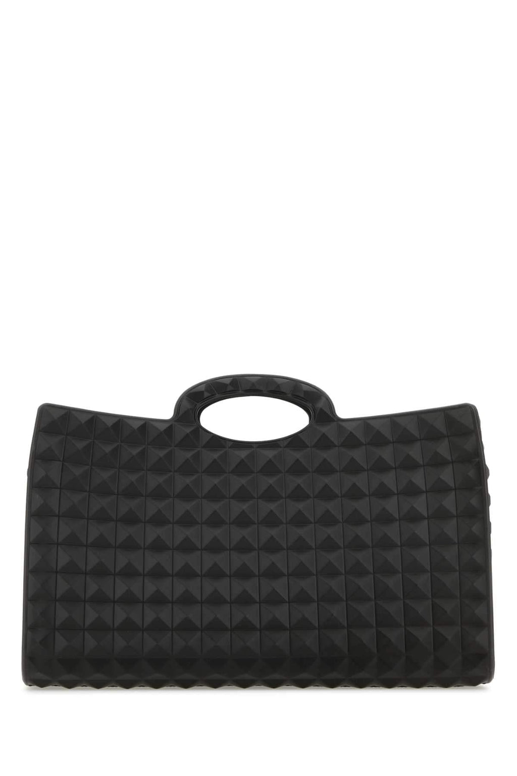 Valentino Garavani Men Black Rubber Le Troisiã¨Me Shopping Bag