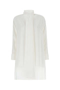 Loewe Women Ivory Crepe Oversize Blouse