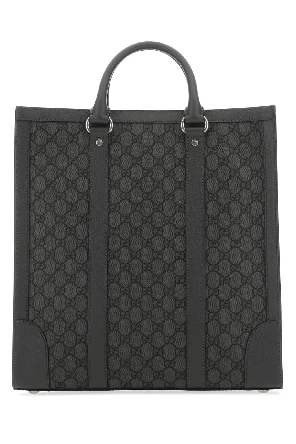 Gucci Men Gg Supreme Fabric And Leather Ophidia Shopping Bag
