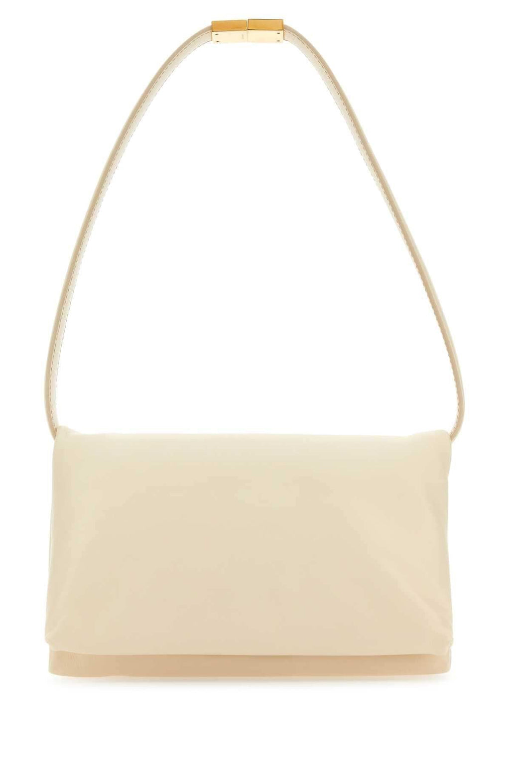 Marni Women Ivory Leather Prisma Shoulder Bag
