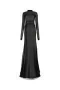 Ann Demeulemeester Women Black Cotton Blend Long Dress