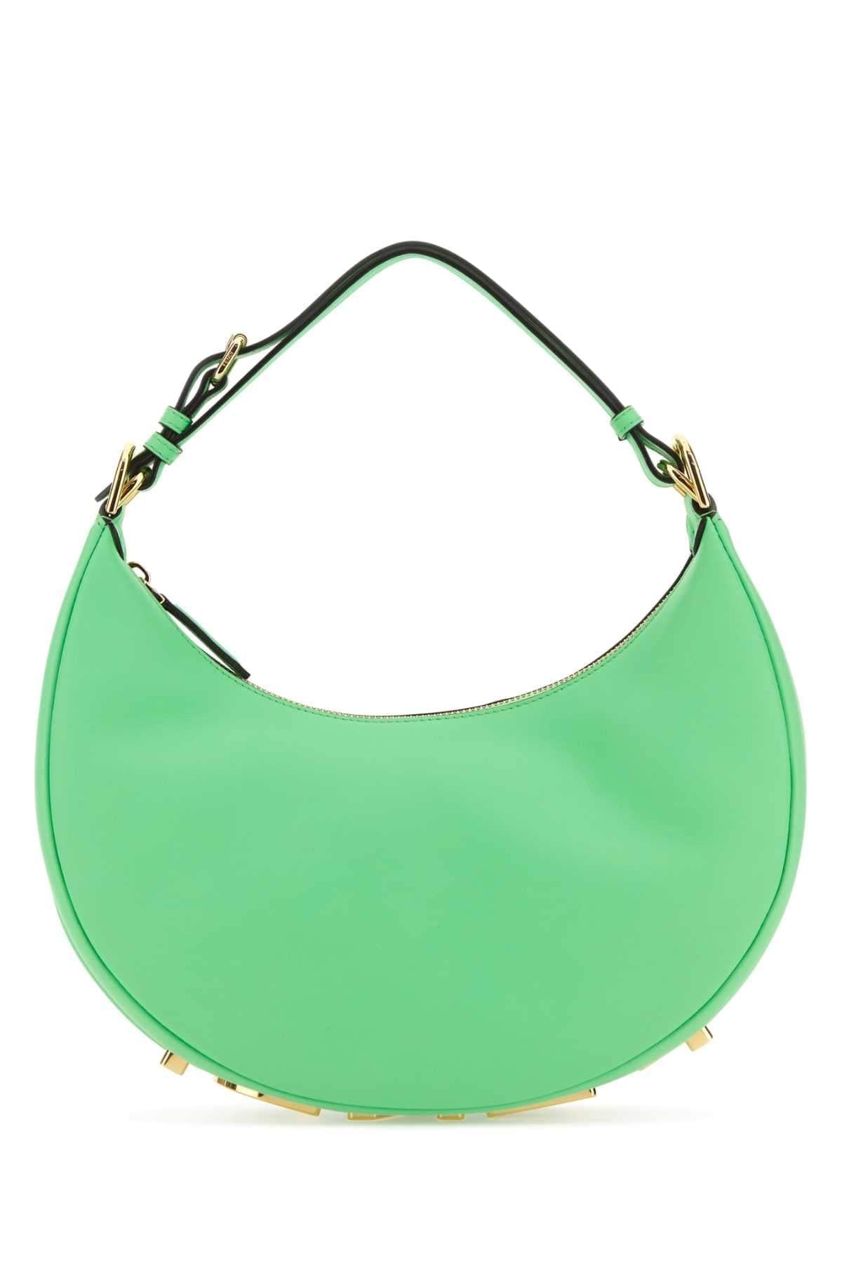 Fendi Women Green Leather Small Fendigraphy Handbag