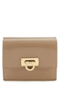 Salvatore Ferragamo Women Beige Leather Wallet