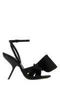 Salvatore Ferragamo Women Black Satin Sandals