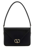 Valentino Garavani Women Black Leather Vlogo Shoulder Bag