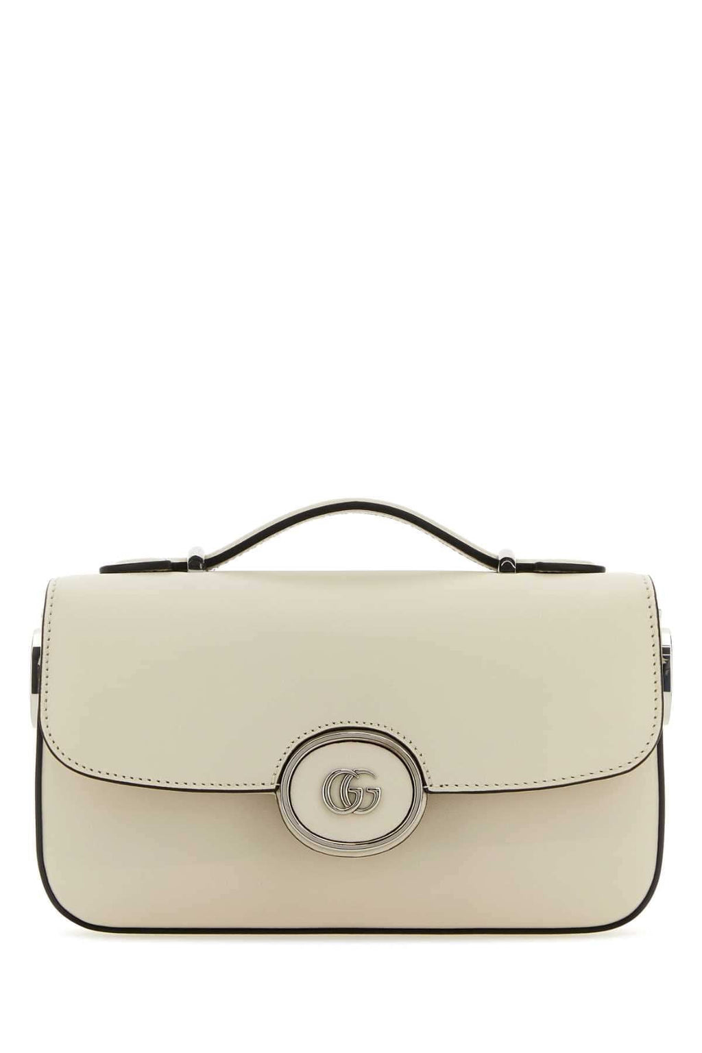 Gucci Women Ivory Leather Mini Petite Gg Handbag