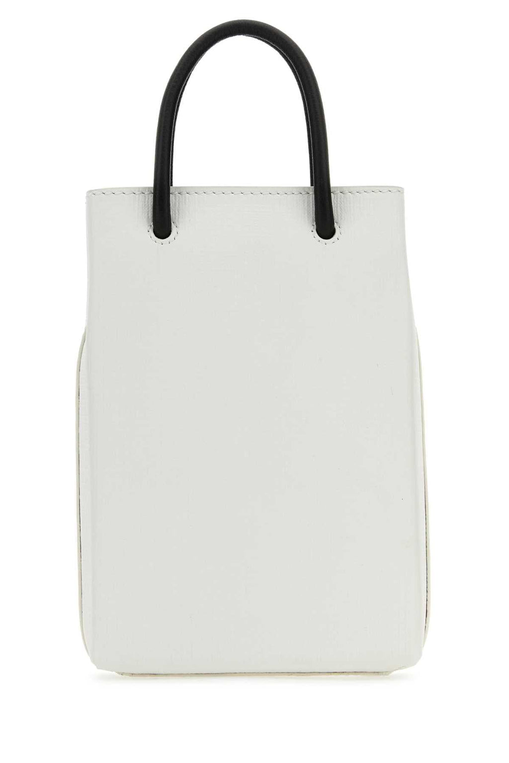 Balenciaga Women White Leather Phone Case