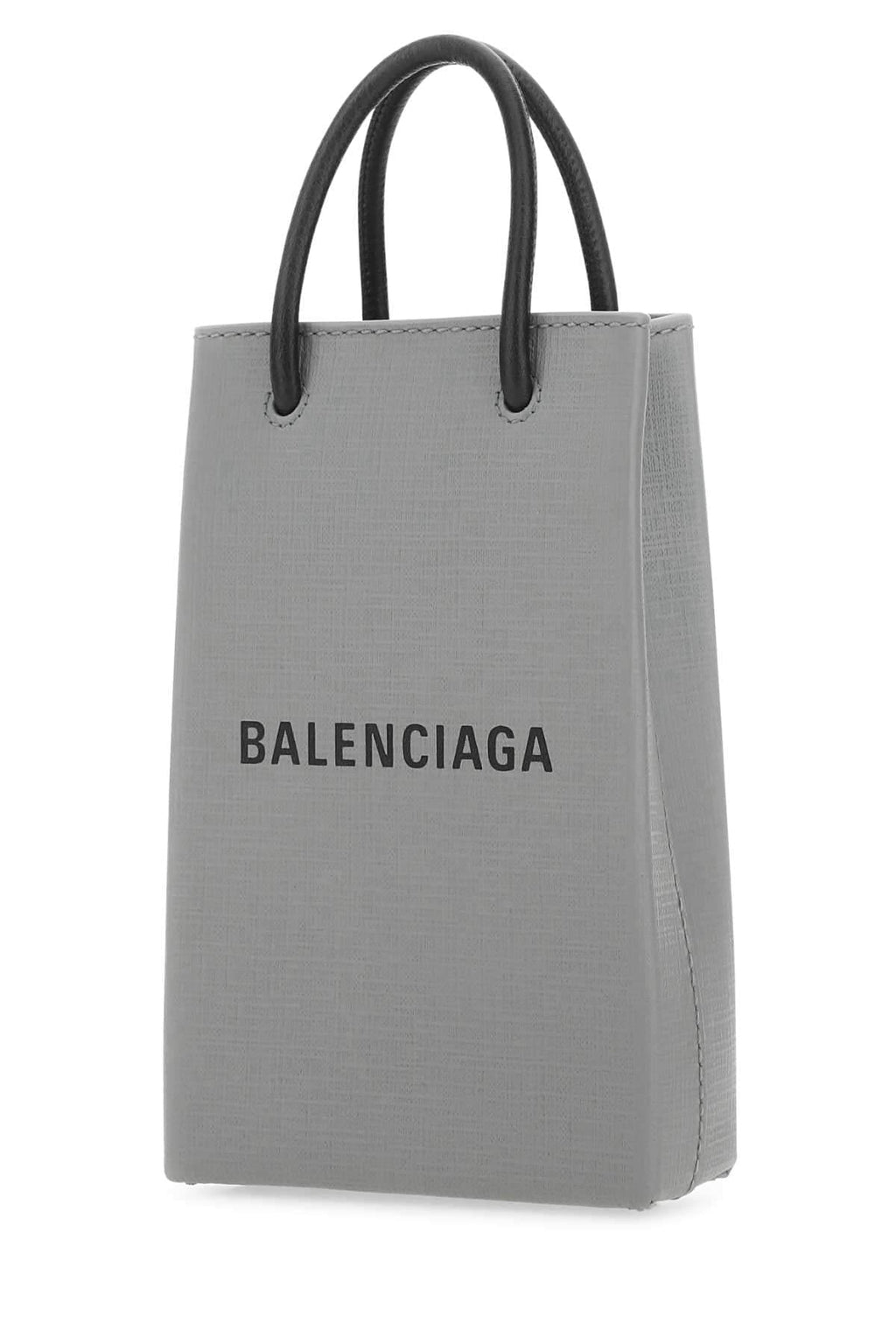 Balenciaga Women Grey Leather Phone Case