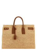 Saint Laurent Women Raffia Medium Sac De Jour Shopping Bag