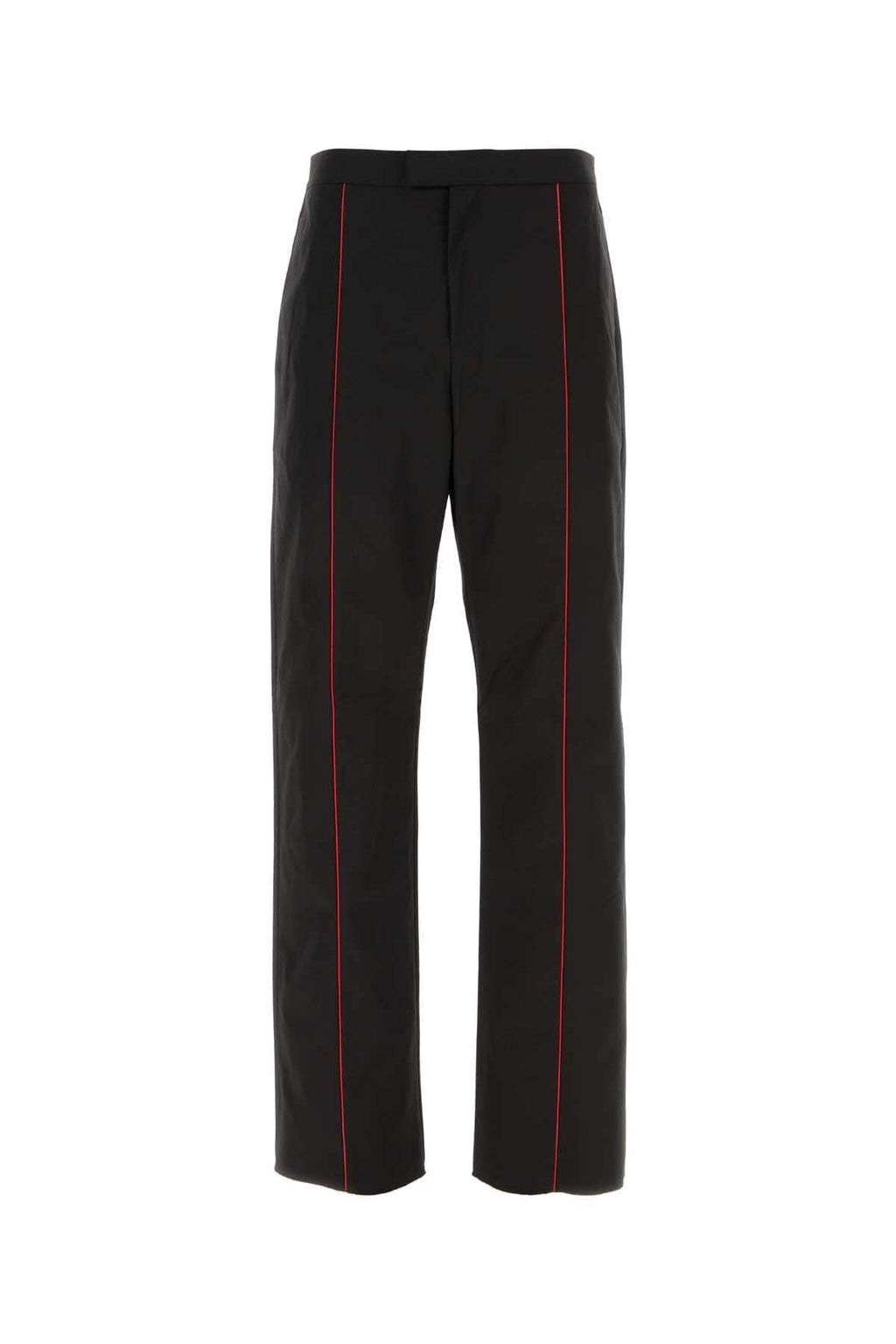 Salvatore Ferragamo Men Black Polyester Blend Pant
